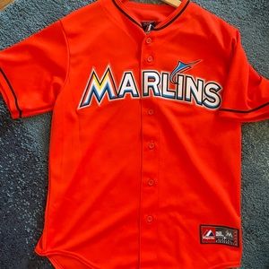 MIAMI MARLINS ORANGE baseball JERSEY 📦 mint condition majestic brand